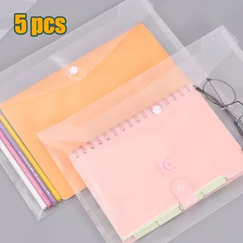 

Durable Waterproof Book Paper A4 File Folder Bag PP Transparent Document Rectangle Office Home School Filing Products