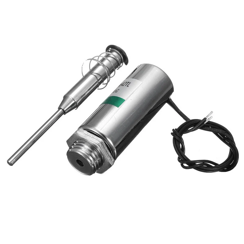 

New DC 12V Solenoid Electromagnet With Spring Return Push-Pull Type Direct Current Tubular Electromagnet