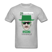 Diy Breaking Bad hombres camisetas música tour camisetas para adultos vintage tela Heisenberg aplicar usted mismo camisetas