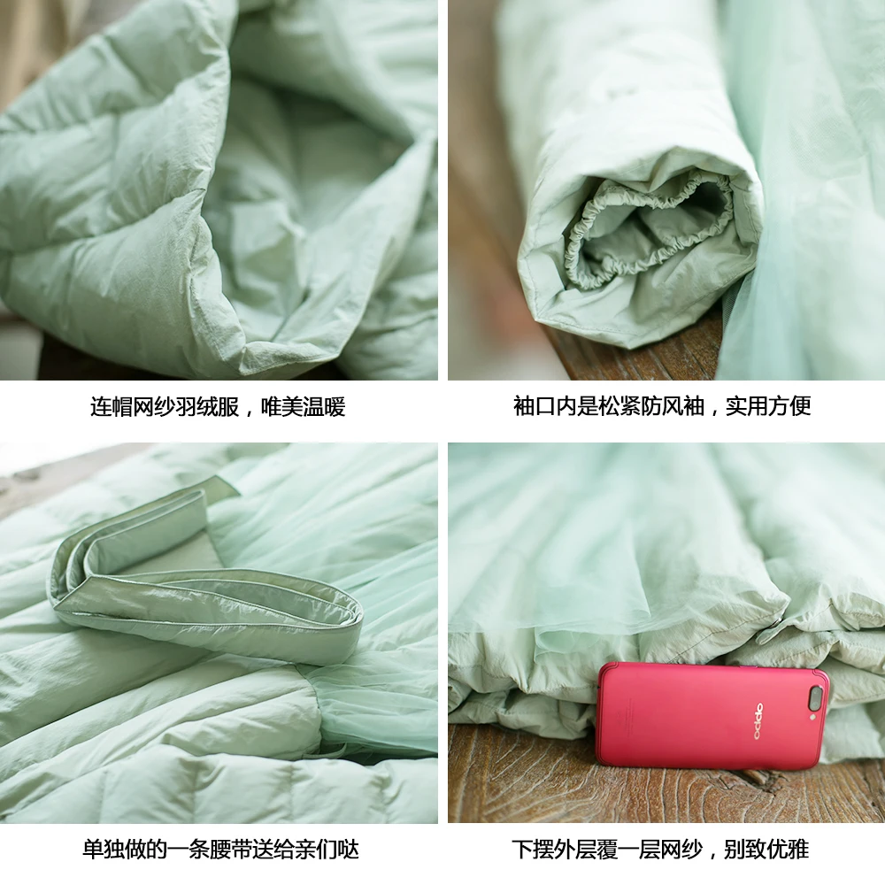 Parka Ai Canard Chaud Hiver Cru 2019 Patchwork Pur Épaississent Manteau Duvet Grande Couleur De Ceinture Green À Maille Long Taille Doudoune Capuchon Okb433 qHxg84wx1