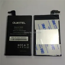 100 original battery OUKITEL k10000 battery 10000mAh Long standby time High capacit Mobile font b phone