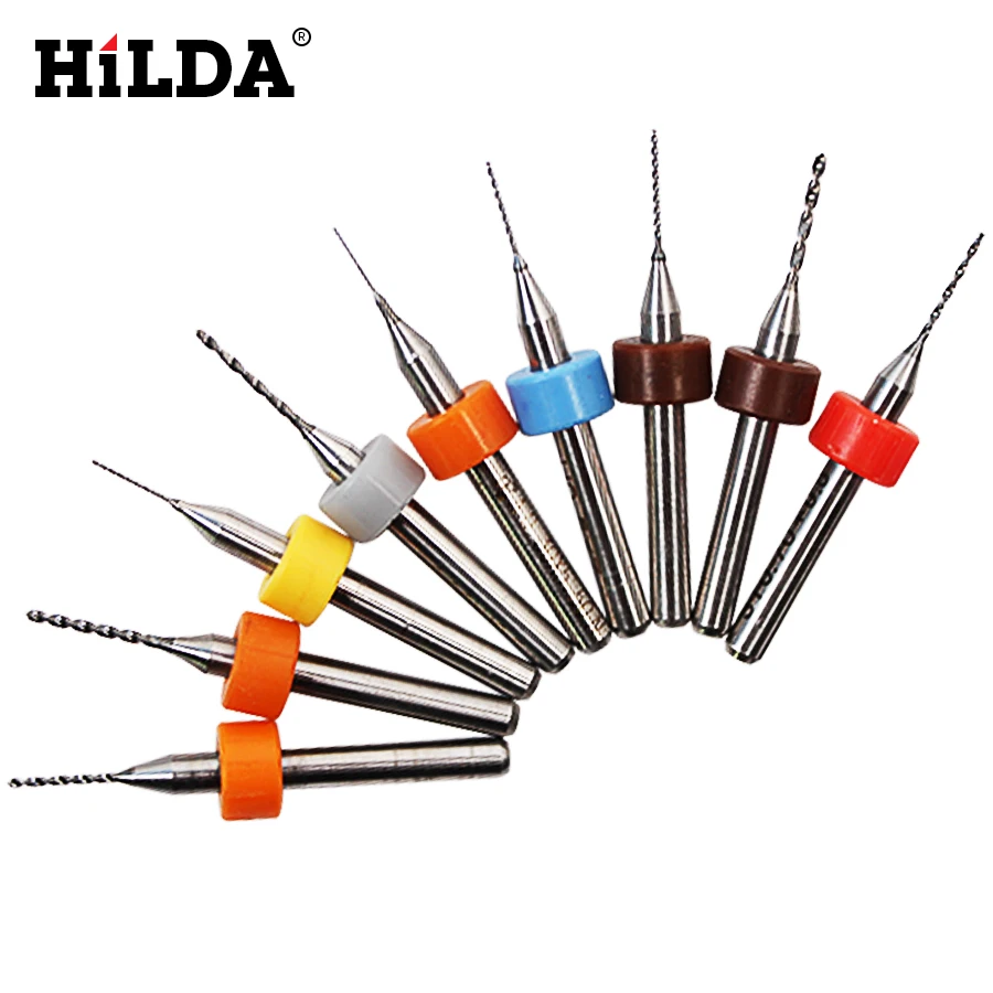 10Pcs Mini PCB Print Circuit Board Carbide Micro Drill Bits Engraving