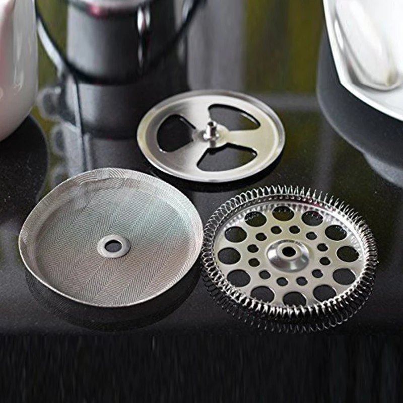 

Coffee Mesh Press Filter Stainless Steel fit Replacement Screens Parts Cafetiere Universal