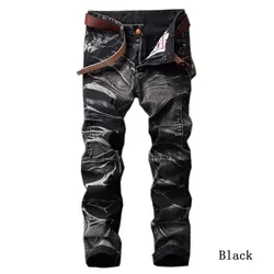 Laamei мужские Винтаж джинсы весной 2018 Мужской прямой плиссированные брюки высокое качество брендов мужские Fit джинсовые штаны плюс Размеры