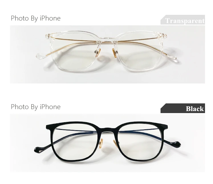 TR90 модные полупрозрачные светлые очки для женщин ультра-легкая коробка очки Рамка для мужчин могут быть оснащены близорукостью плоское зеркало
