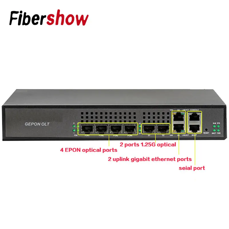 EPON OLT 4PON Ports FTTH mini OLT CATV Carrier