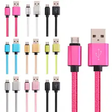 200 шт./лот толстый микро V8 USB кабель с нейлоновой оплеткой кабель наборы аксессуаров для телефонов для samsung s6 s6 edge s7 для HTC LG Sony