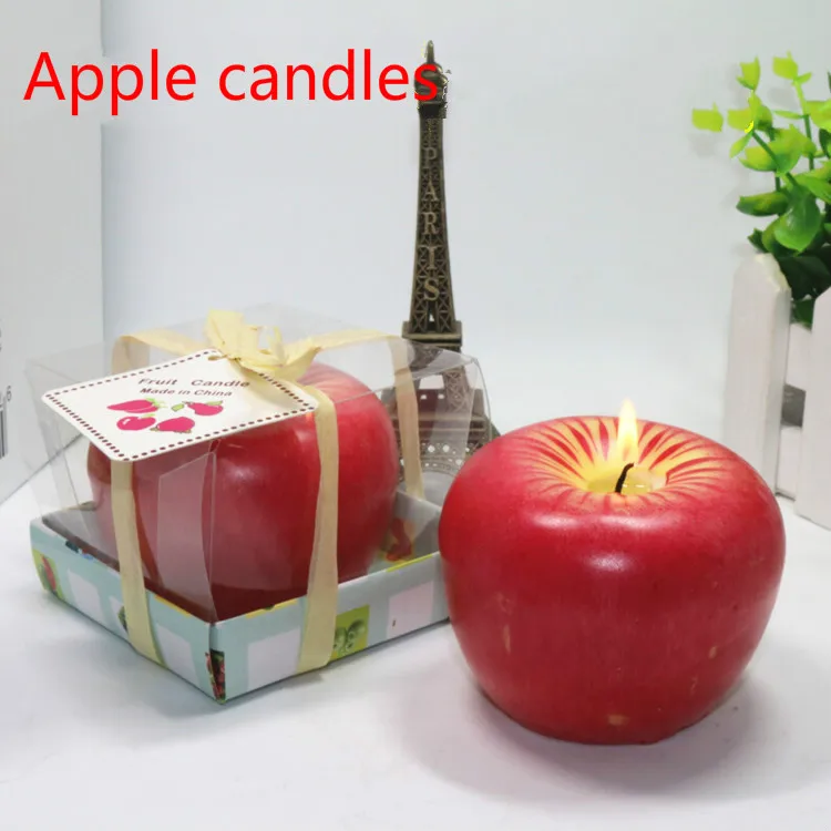 Свечи в форме яблока Velas Decorativas De Cera беспламенные домашние украшения день