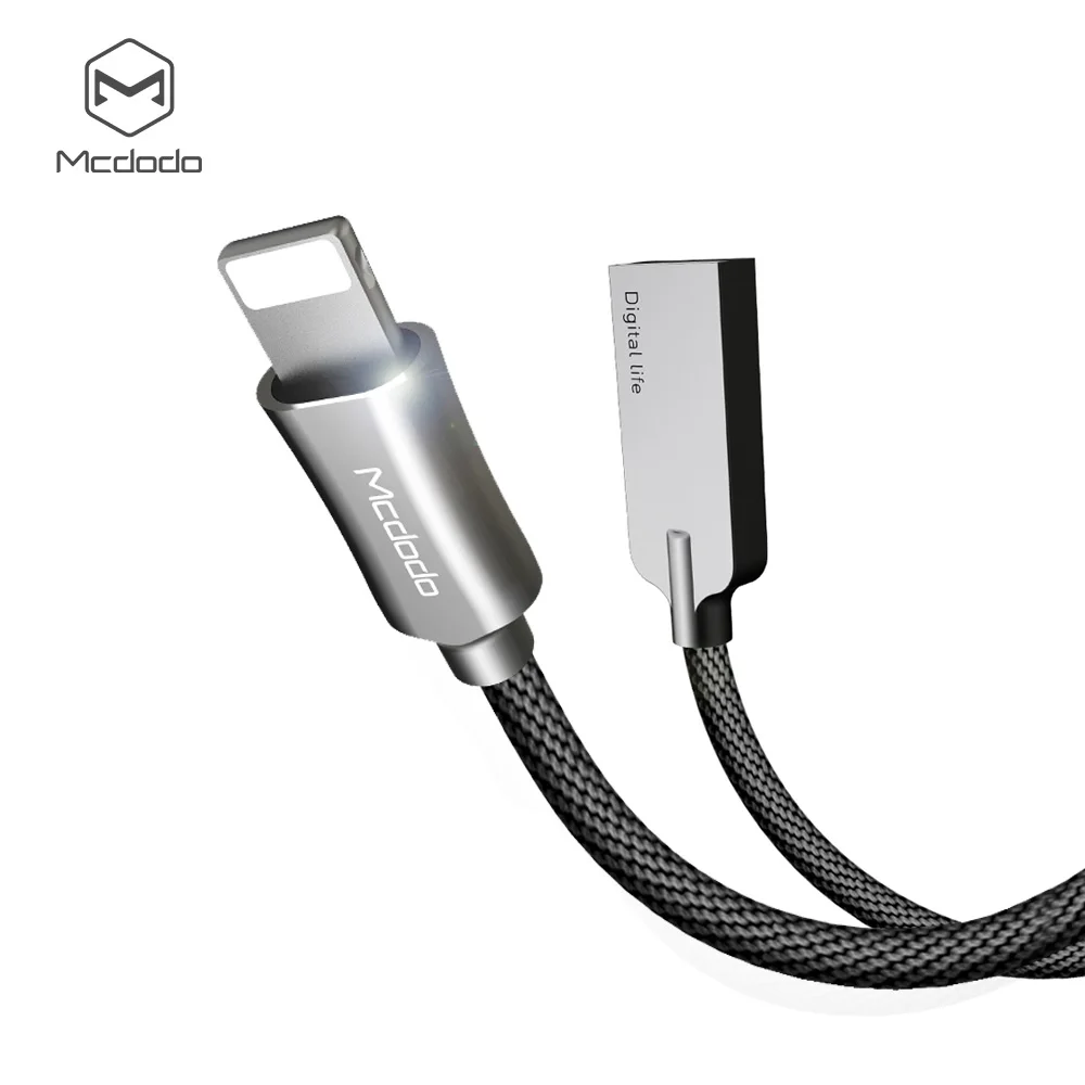 

Mcdodo Lightning to USB Cable For iPhone 7 Plus Fast Charging 1.2m 1.8m Nylon USB Cable For iPhone 8 5s 6 6s Charging Data Cable