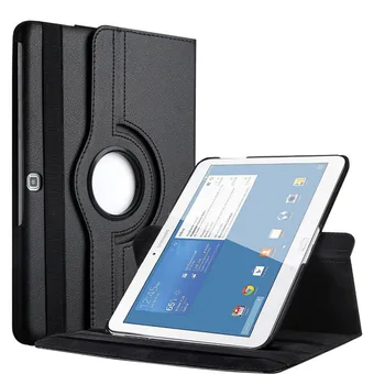 

360 Degree Rotating PU Leather Flip Cover Case For Samsung Galaxy Tab 4 10.1 SM-T530 T531 T535 10.1inch Tablet Stand Cover