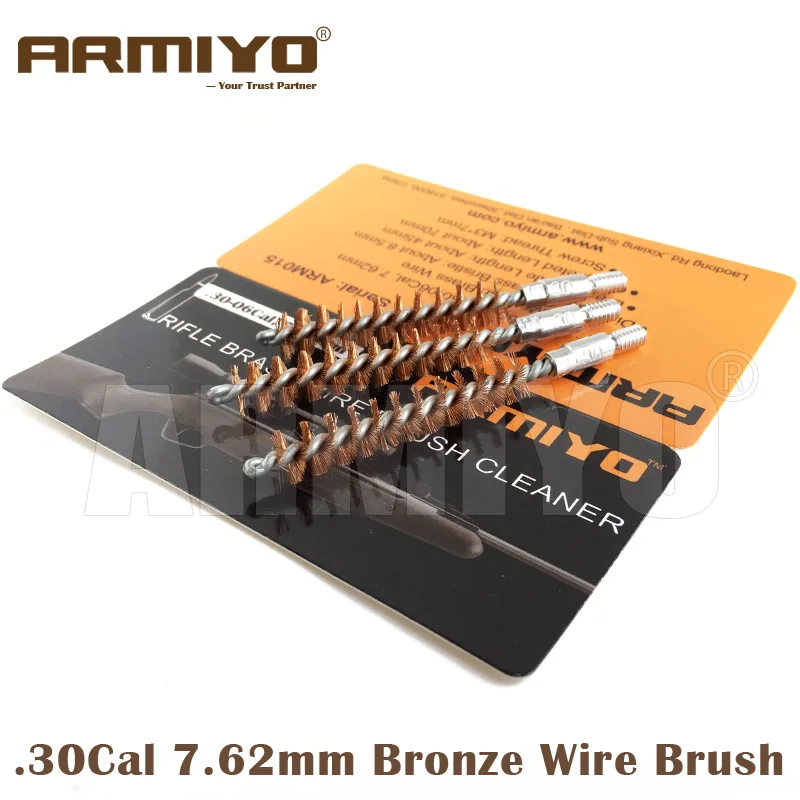 Armiyo Barrel Brush .308 .30 06 .30 Cal 7.62mm Gun Bore Cleaning Brush