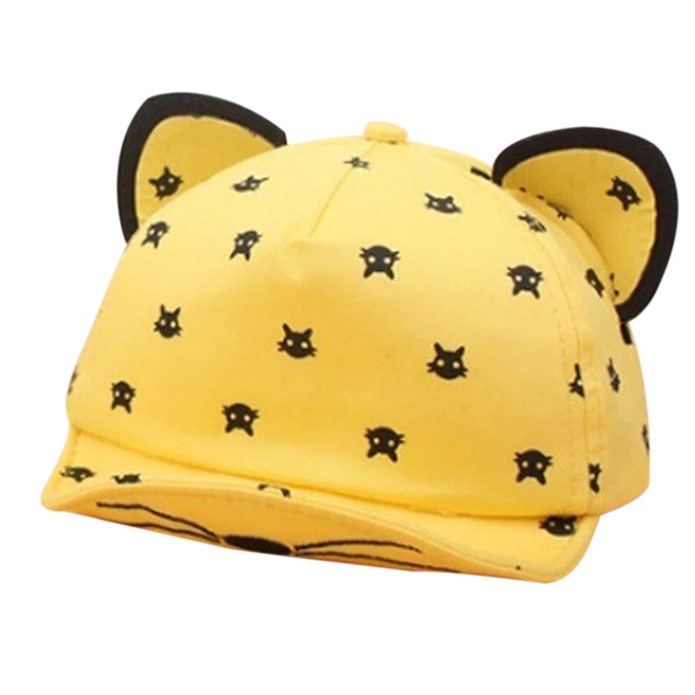 

Unisex Girls Boys Outdoor Cartoon Cat Ear Baseball Cap Children Sun Hat Gift
