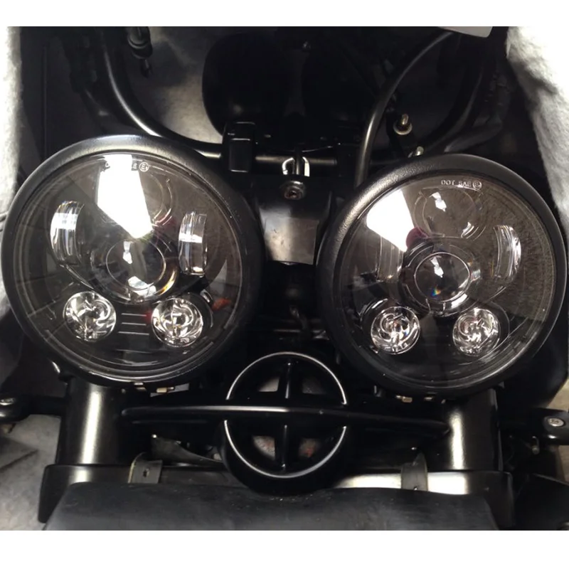 New Motos Accessories 5.75 headlight motorcycle 5 34 led headlight for Harley 5-34 Motorcycle Black Projector Daymaker (15)