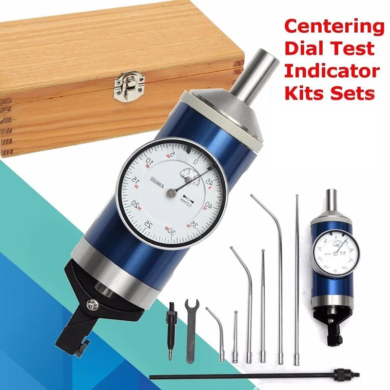 

Dial Coaxial Test Centering Indicator Centre Finder Milling Tool Accuracy 0.01mm Box Size: 22*12*6.5cm/8.66''x4.72''x2.56''