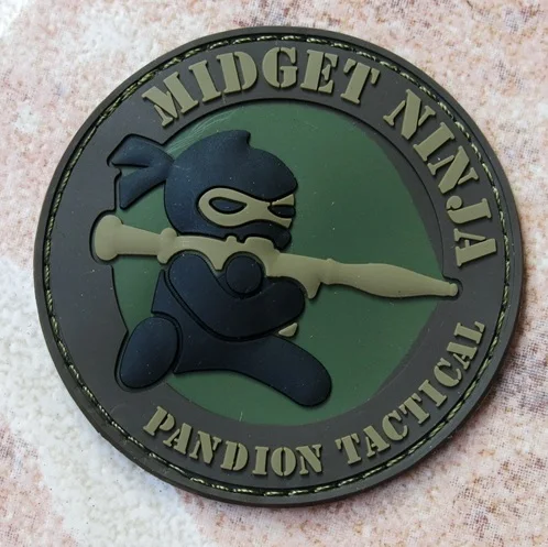 

Toppa Parche Airsoft USA Tactical Military Combat Army Morale Patch Midget Ninja AK PVC Desert Patch BADGE FOR Backpack jacket