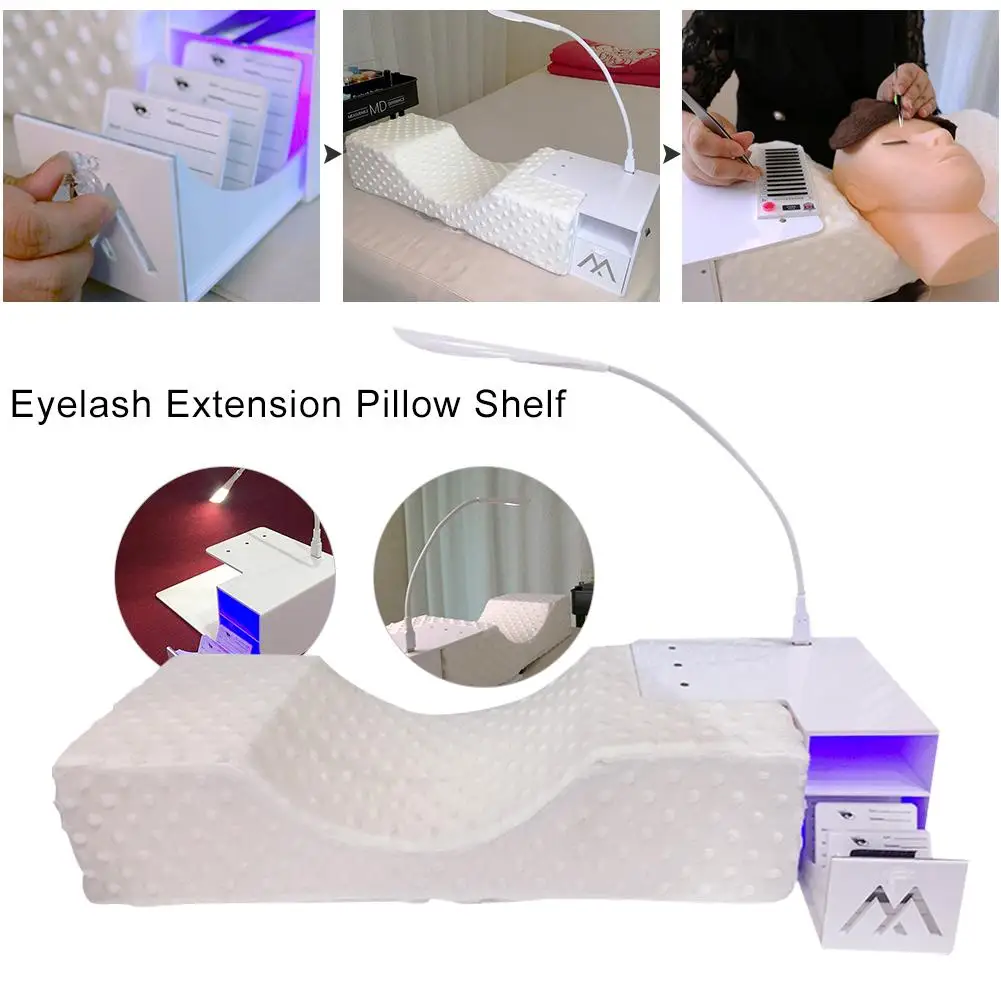 Удлиненная подушка для ресниц мягкие прививки ресниц подушки макияж инструменты полка для красоты салон подголовник поддержка шеи