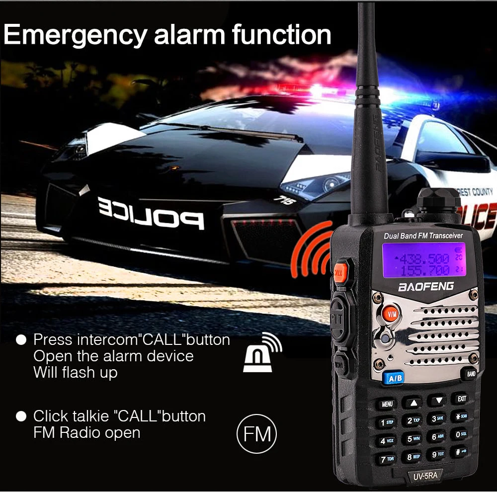 Baofeng UV-5RA VUHF 136-174400-520MHz Dual-Band Two-way Radio Walkie Talkie for UV 5RA cb portable radio (7)