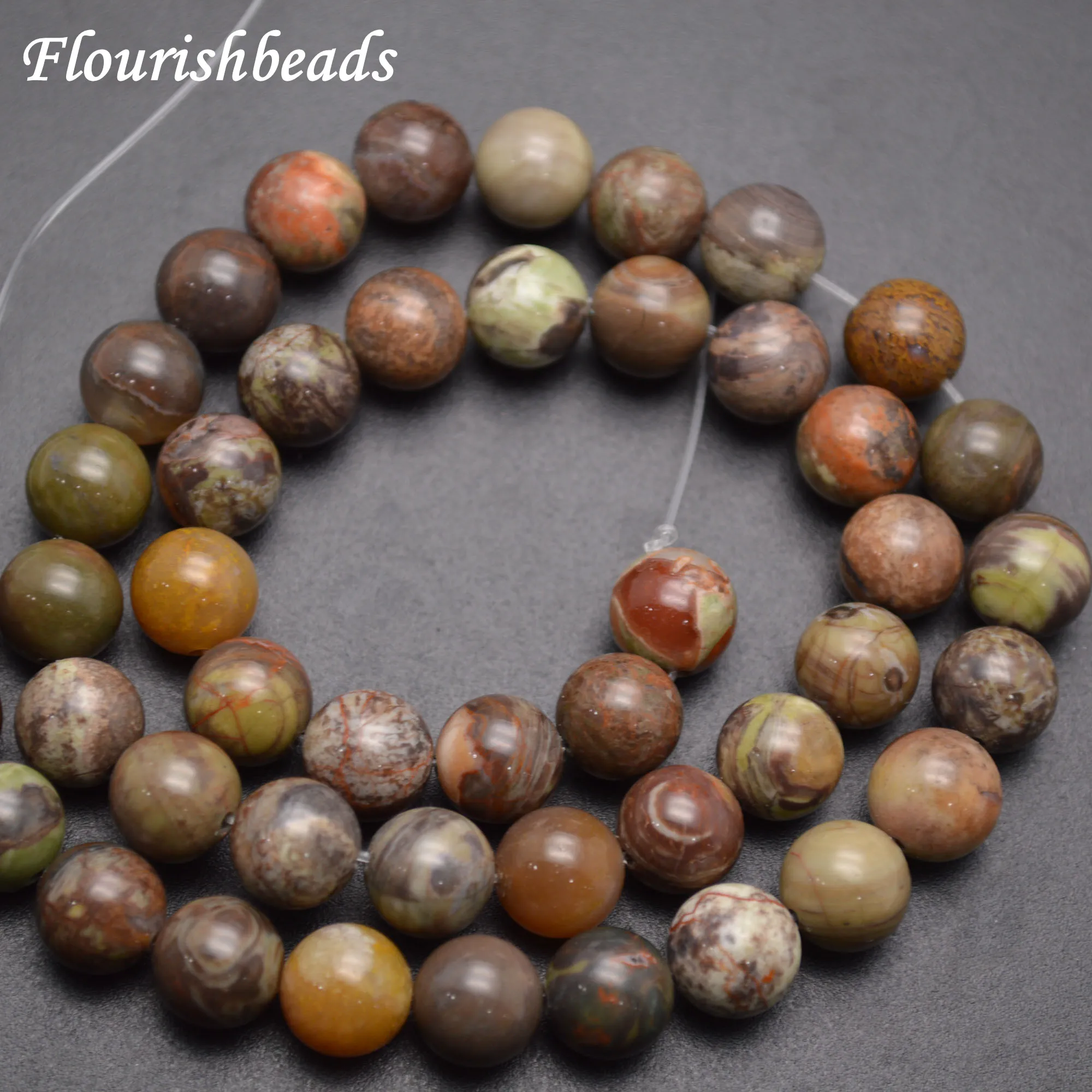 

Wholesale Natural Brown Jasper Stone Round Loose Beads 6mm 8mm 10mm Jewelry making supplies
