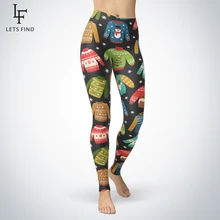 Новинка, женские зимние теплые леггинсы, модные рождественские леггинсы с 3d принтом, высокая эластичность для фитнеса, штаны