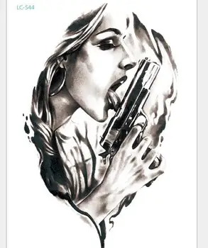 

New environmentally friendly waterproof disposable tattoo sticker Tattoos colored waterproof arm tattoo stickers