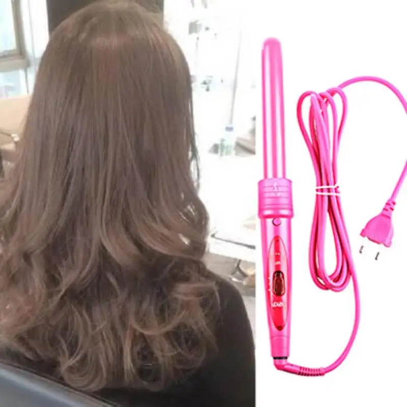 Led Hair Curling Iron Hair Waver Pear Flower Cone Electric Hair