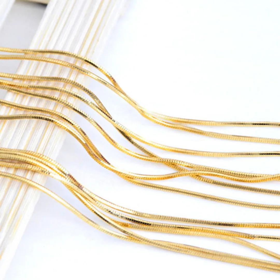 Gold Color Hiphop Necklaces Chain Shellhard Chic Men's Snake Chain Necklace Fashion DIY Jewelry Accessories Gift