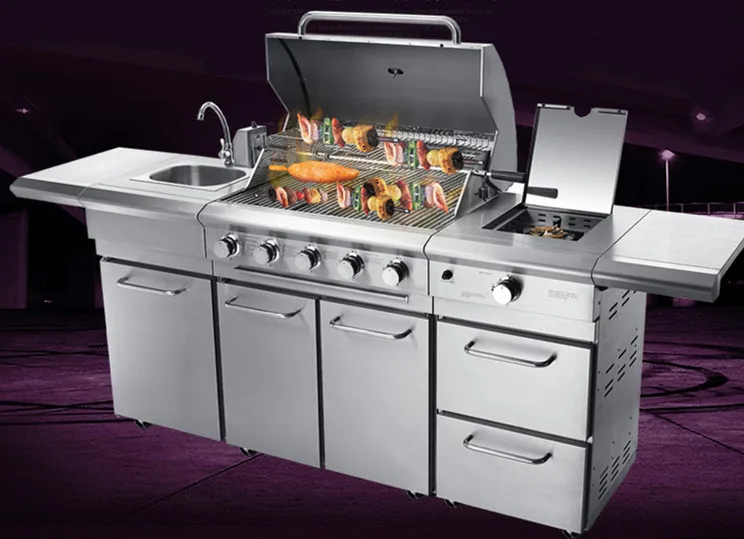 Livraison gratuite Commercial et la maison BARBECUE à gaz grill, en