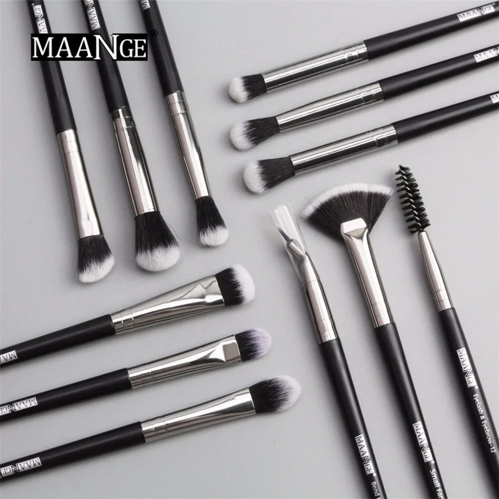 

12 Pcs Makeup Eye Shadow brushes for makeup brochas maquillaje Highlighter Brush makeup brushes set professional mikrobrashi