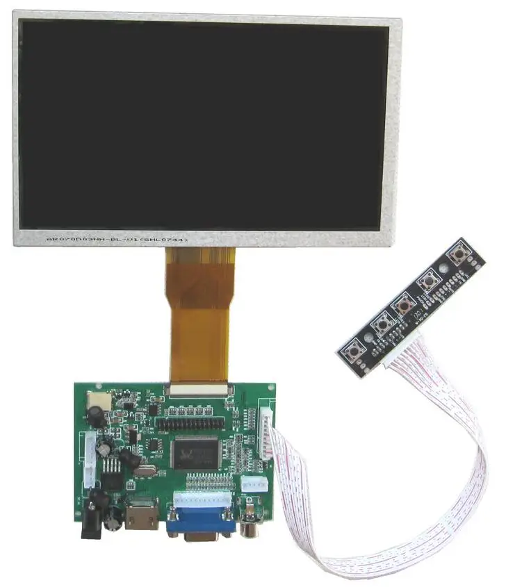 NoEnName_Null Raspberry PI 3/B+ специальный 7,0 дюймовый TFT ЖК-экран Реверсивный приоритет плата привода без касания 1024*600 дисплей автомобиля