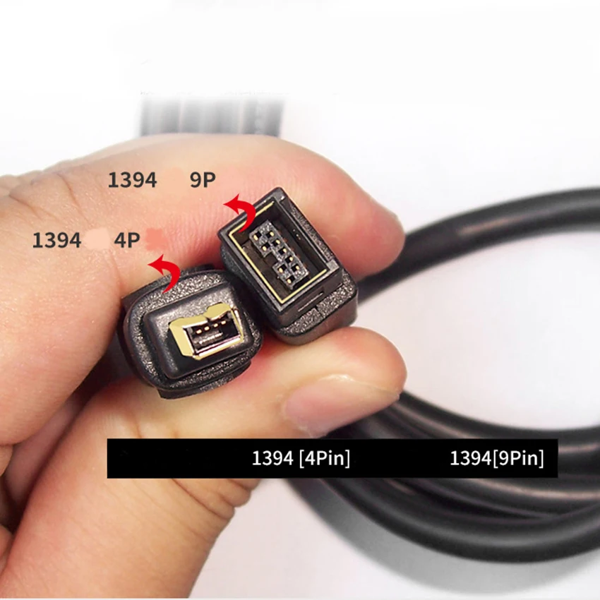 IEEE 1394 кабель для передачи данных 4 Pin 9Pin 4 P мужчина к 9 P Муж 4 P-9 P адаптер Промышленные Камера кабель Firewire высокой скорости 400 Мбит/с