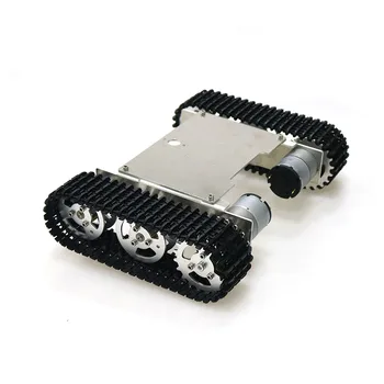 

Smart Tank Car Chassis Tracked Caterpillar Crawler Robot Platform With Dual DC 12V 350rpm Motor For DIY Arduino RC Toy Parts