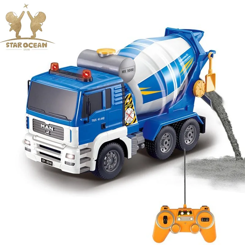 

RC Truck Radio Controlled Car Mixer Dump Truck 1:20 Poportion 2.4G Remote Control Machine for Birthday/Christmas/Children's Day