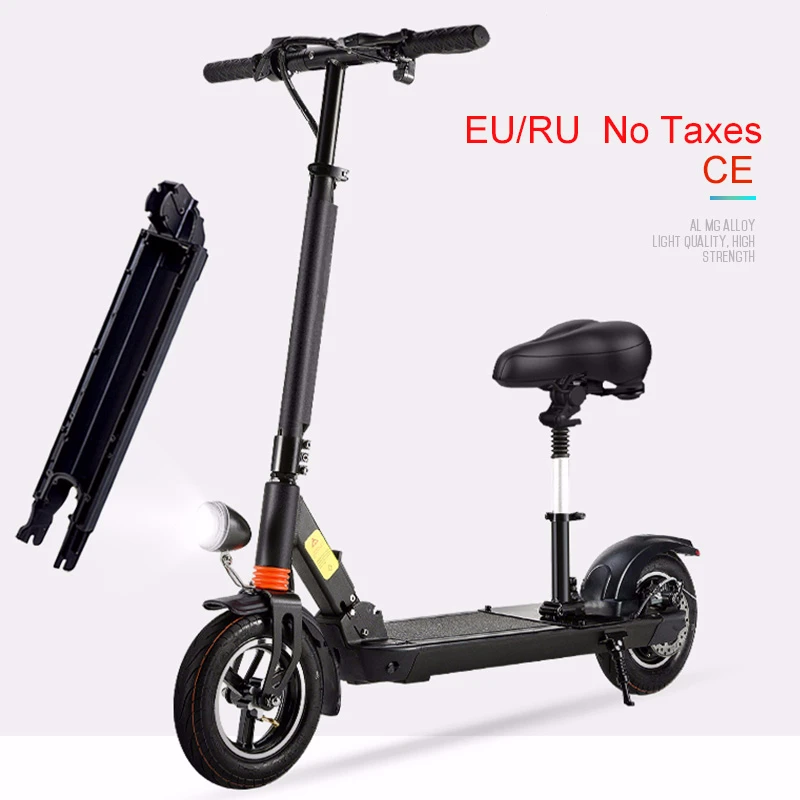 JS 36V 350W 10inch Off Road Electric Scooter Powerful Brushless Motor Foldable Suitable For Unisex