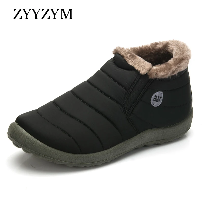 

Men Winter Keep Warm Cotton Shoes Classic Unisex Hot Sales Casual Fashion Man Waterproof Ski Snow Boot Large size
