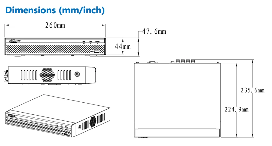 Dahua многоязычный видеорегистратор XVR 8 CH Penta-brid 720P компактный 1U Цифровой видеорегистратор поддерживает HDCVI/AHD/TVI/CVBS/IP XVR4108HS-X