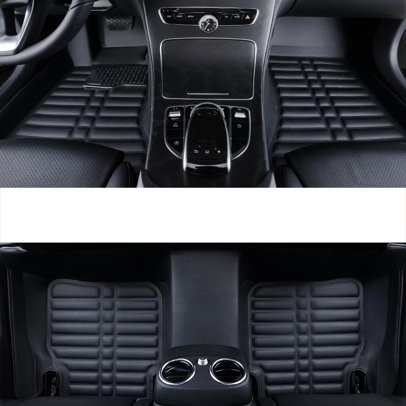 

lsrtw2017 leather car floor mat for volkswagen touran 2004 2005 2006 2007 2008 2009 2010 accessories interior styling decoration