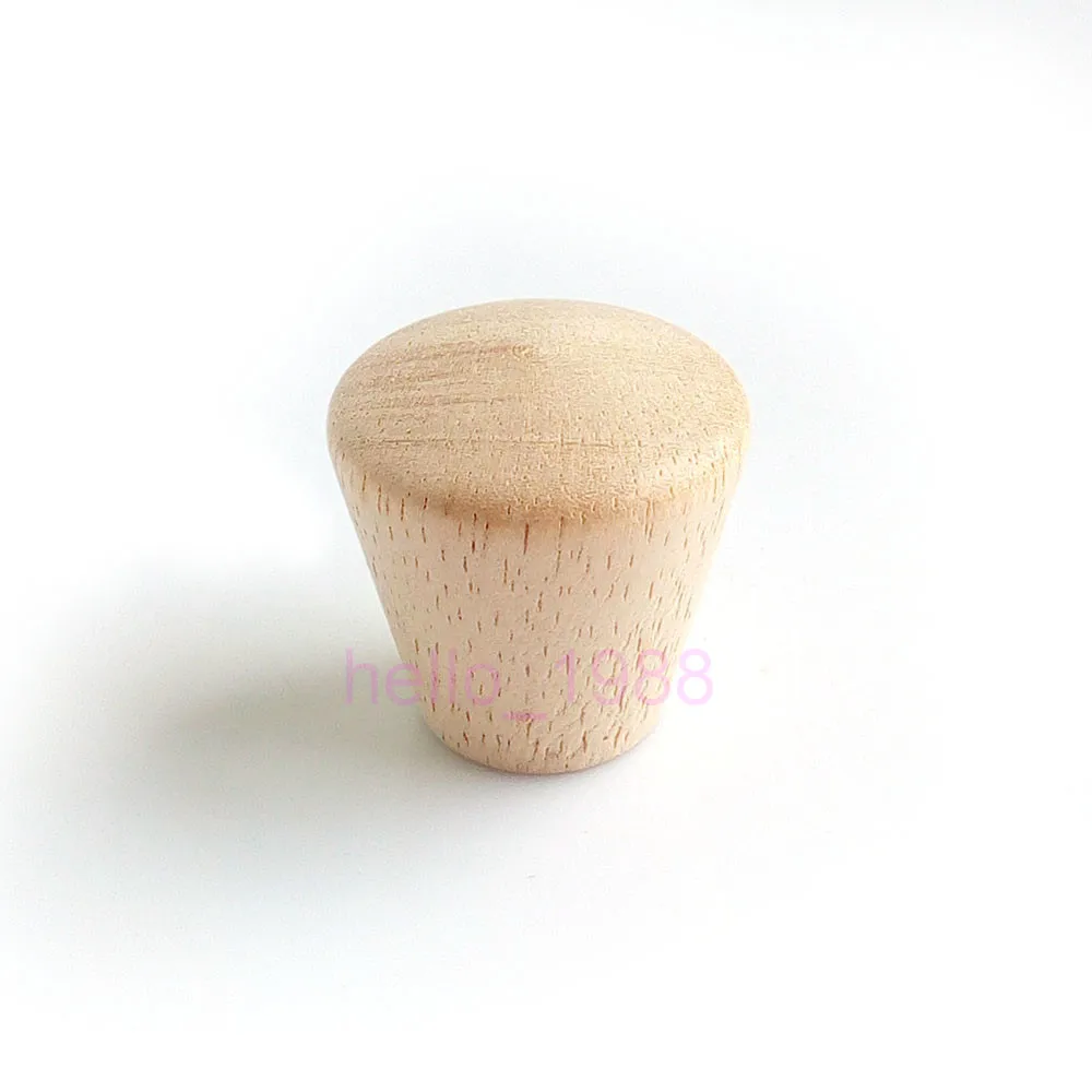 

20pcs 24mm Wooden Cabinet Knob Kitchen No Paint Cupboard Closet Drawer Pull Handle