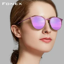 Круглые Солнцезащитные очки, мужские, ультралегкие,, модные, женские, брендовые, дизайнерские, винтажные, женские, для вождения, солнцезащитные очки для женщин, титановый сплав