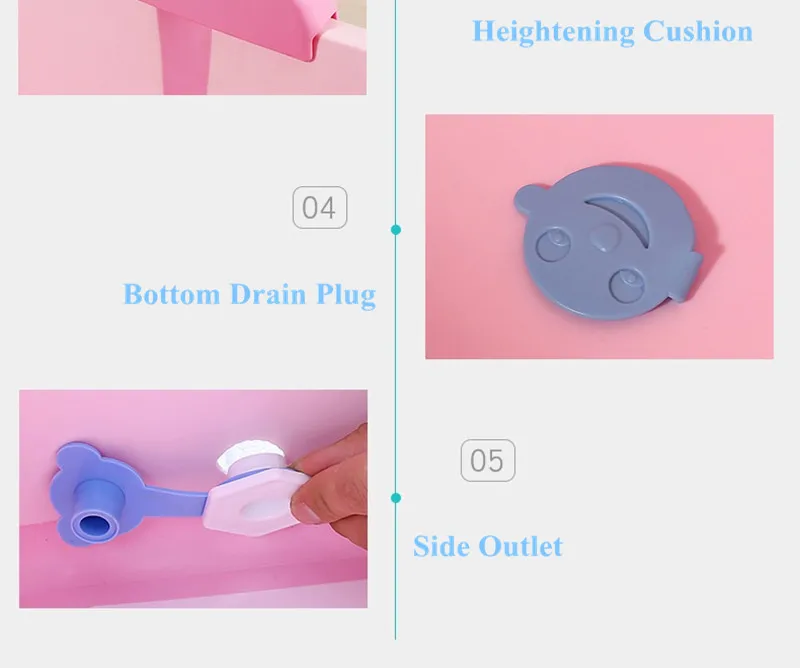 For 0-15 Years Old Baby Boy Large Size Thick Baby Foldable Bath Tub 7