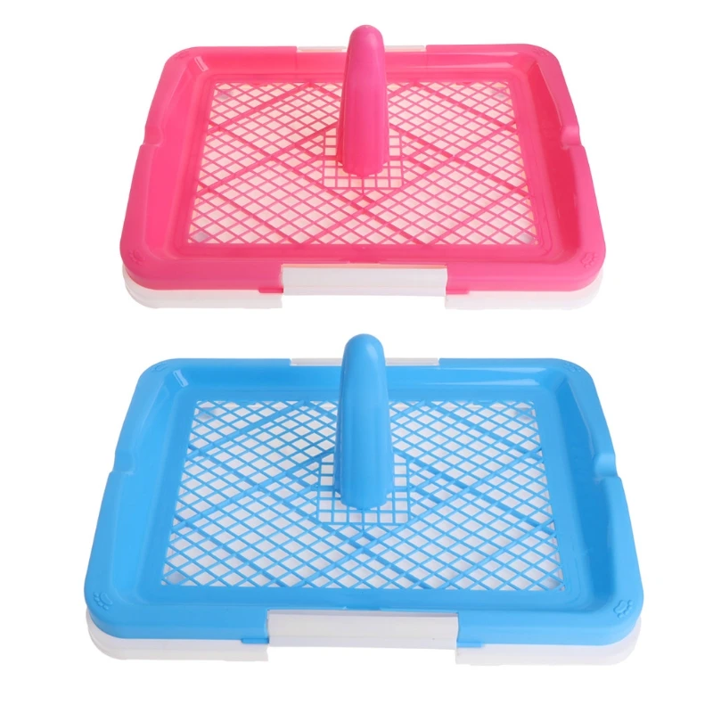 

Pet Tray Hygienic WC Training Toilet Dogs Puppy Cats Grooming With Pillar Clean Pad Doggy Pee Training Toilet Pet Product