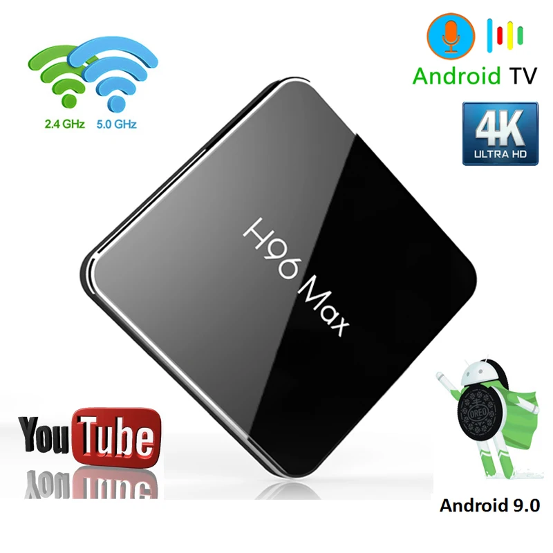 

Android 8.1 tv box H96 MAX X2 Amlogic S905X2 LPDDR4 Smart TV Box Youtube Voice Control H.265 4K 1080p 2.4G&5GHz Wifi android box