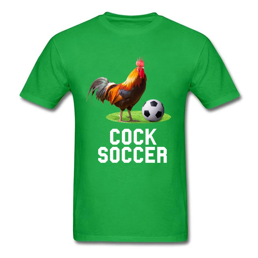 Cock Soccer Company Short Sleeve Crazy T-Shirt 100% Cotton O Neck Men's Tops Shirt Summer Tees VALENTINE DAY Free Shipping Cock Soccer green
