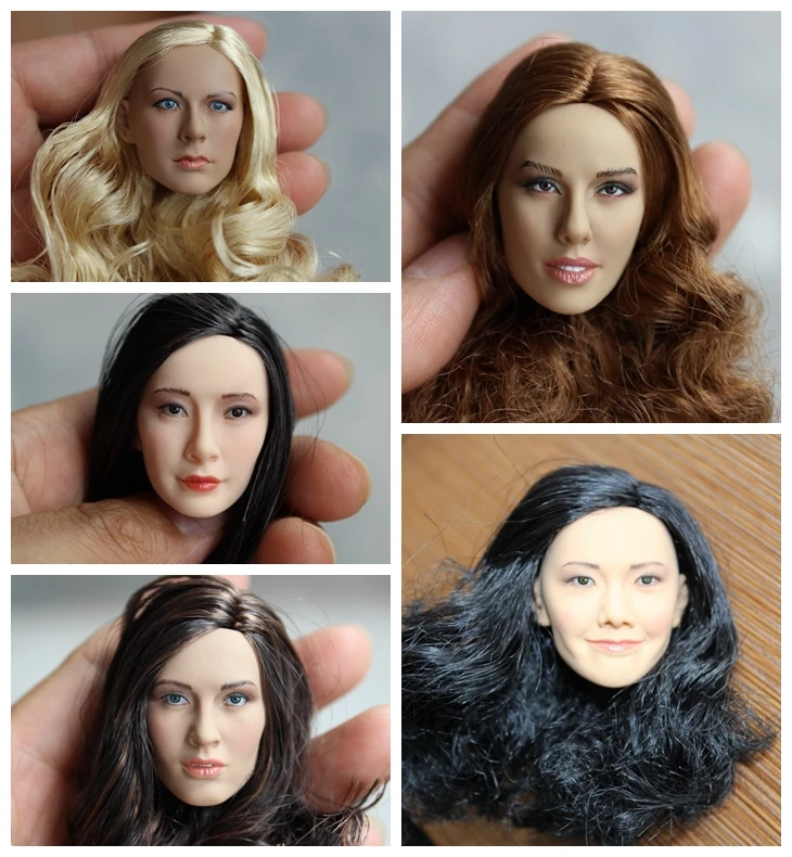 

[ESTARTEK] KUMIK Hand Made 1/6 Phicen Female HEAD Sculpt S09 S06 Head Carvings for 12"collectible Action Figure DIY