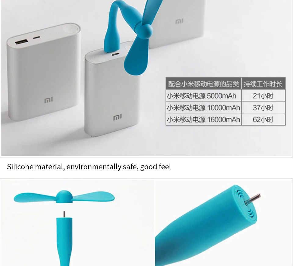 Xiaomi USB вентилятор mi ni вентиляторы для гаджетов портативное зарядное устройство вентиляторы для ПК Мощность банк Тетрадь ноутбук usb-устройство Cool гаджеты