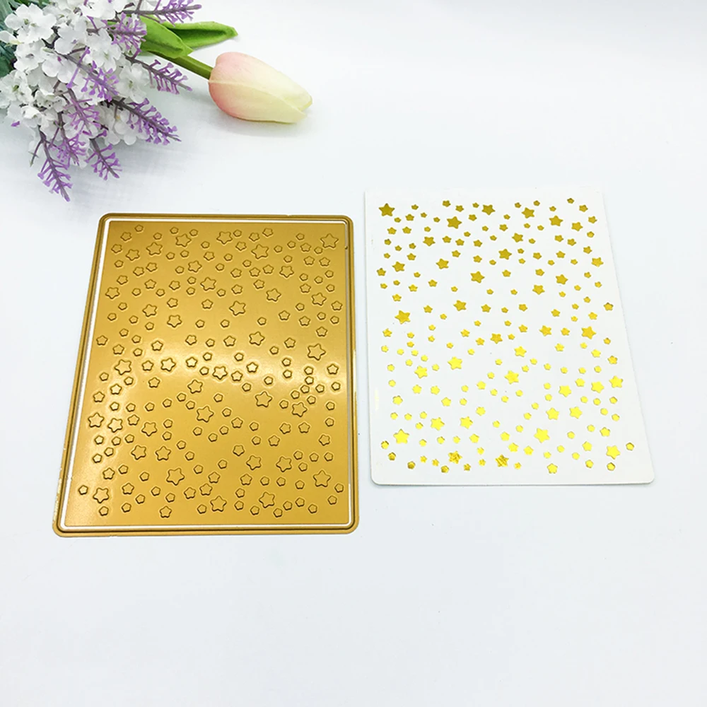 

Star Background HOT FOIL PLATE Dies Scrapbooking New Arrival Hot Stamping Foil New 2019 Alinacrafts Craft Dies Cut For 2019