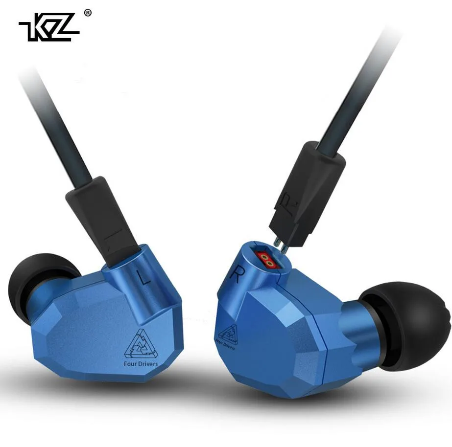 Original KZ ZS5 2DD 2BA Hybrid In Ear Earphone HIFI DJ Monito Running Sport Earphones Earplug