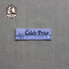 98 Пользовательские Именные Бирки, деревянные зерна, морская звезда, органические хлопковые этикетки, железо на, пользовательские этикетки одежды