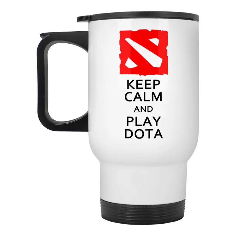 Keep Calm And Play Dota stainless steel travel mug