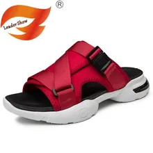 Лидер продаж; модные мужские сандалии; Летняя мужская обувь; сандалии-гладиаторы; пляжные сандалии на платформе с открытым носком; черные мужские сандалии в римском стиле