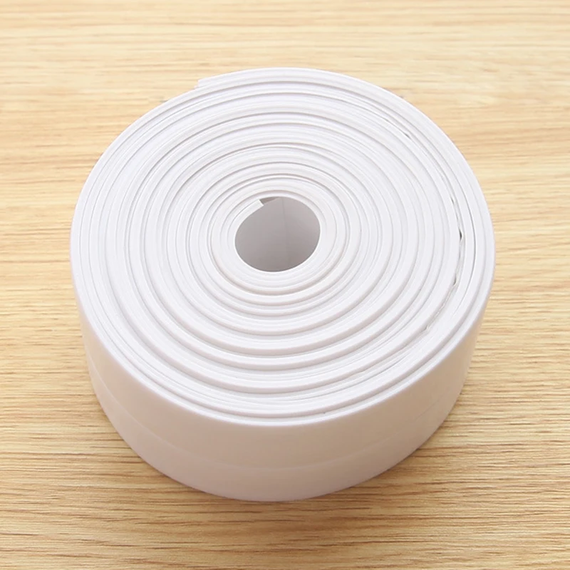 22/38mm Home Bathroom Kitchen PVC Wall Stickers Art Sealing Strip Sealant Tape Mildew Resistant Waterproof Pegatina 3.2m P5